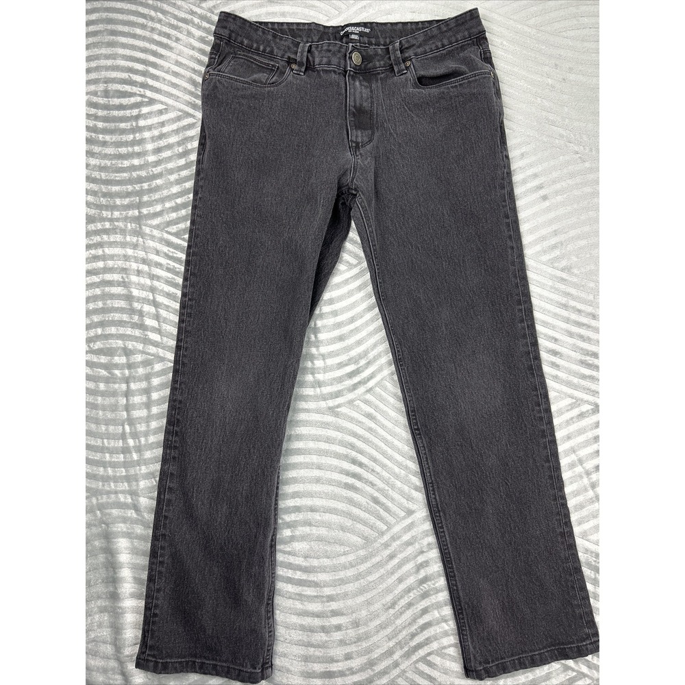 Crooks & Castles Men's Denim Jeans Size 34 X 30L* Black Straight Leg Stretch